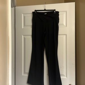 black flare work out leggings